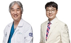 ▲(왼쪽부터) 김세웅, 배웅진 교수